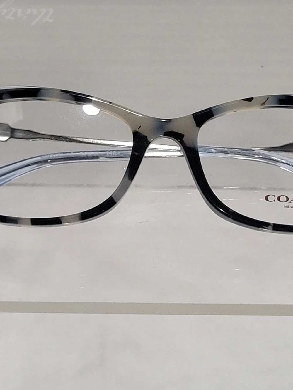 Coach Eyeglasses Frames Model 6163 NWOT Cat Eye Tortoiseshell Blue - Picture 10 of 13